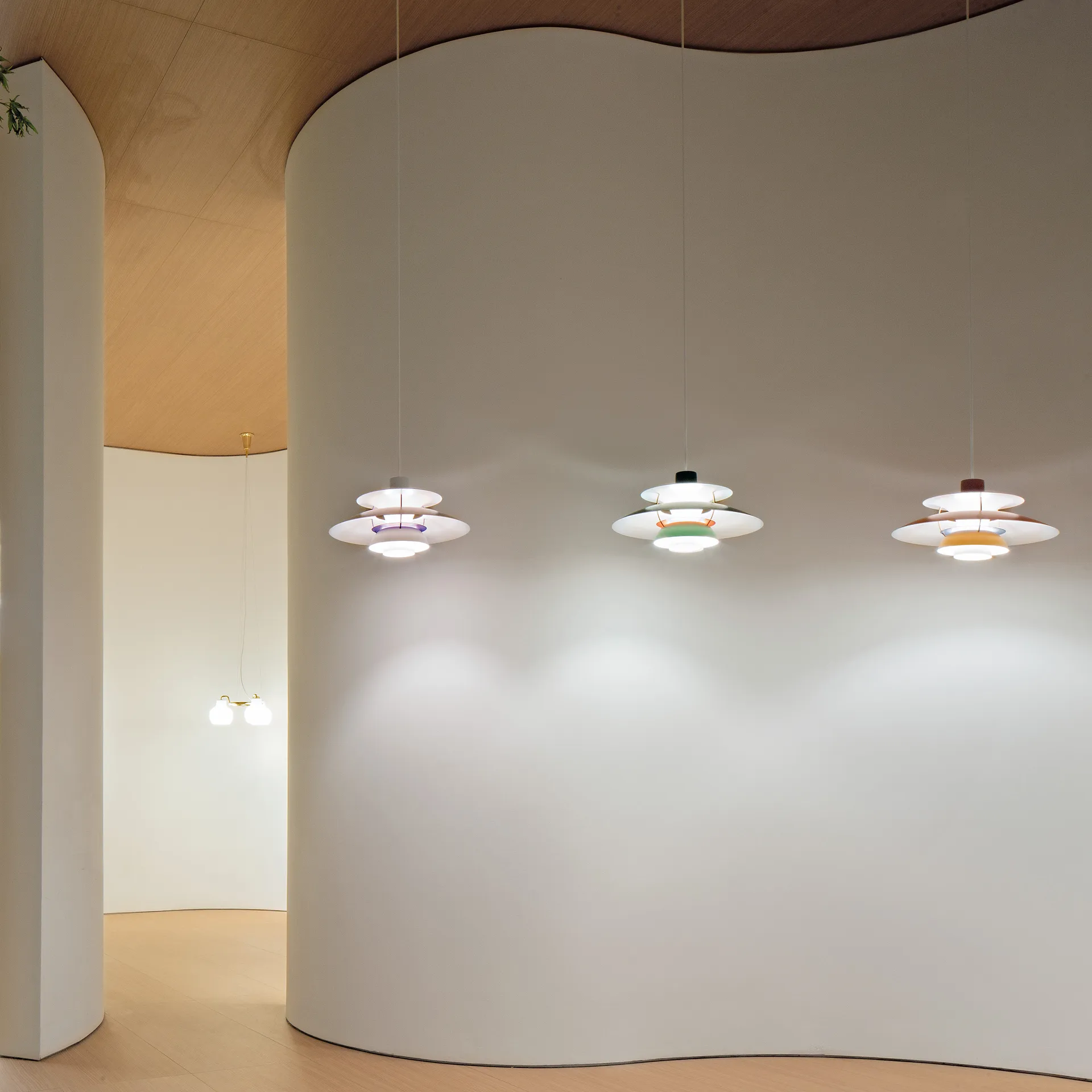 Lampada a sospensione PH 5 , Verde Louis Poulsen