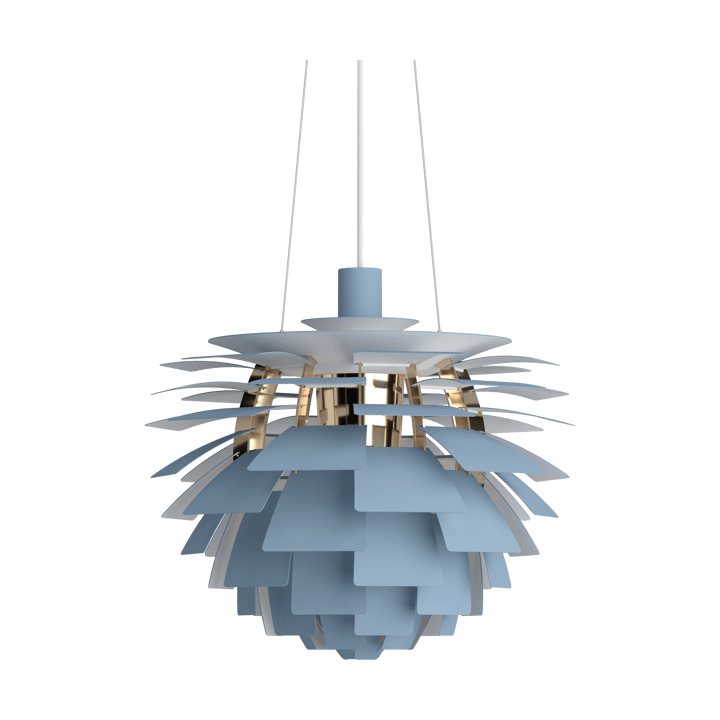 Lampada a sospensione PH Artichoke Ø 48 cm - Dusty blue-brass metallised - Louis Poulsen