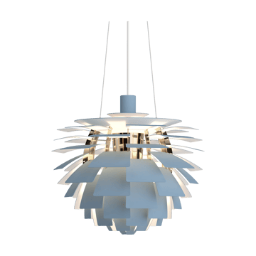 Lampada a sospensione PH Artichoke Ø 48 cm - Dusty blue-brass metallised - Louis Poulsen