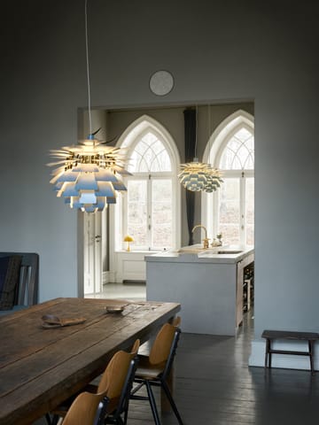 Lampada a sospensione PH Artichoke Ø 48 cm - Dusty blue-brass metallised - Louis Poulsen