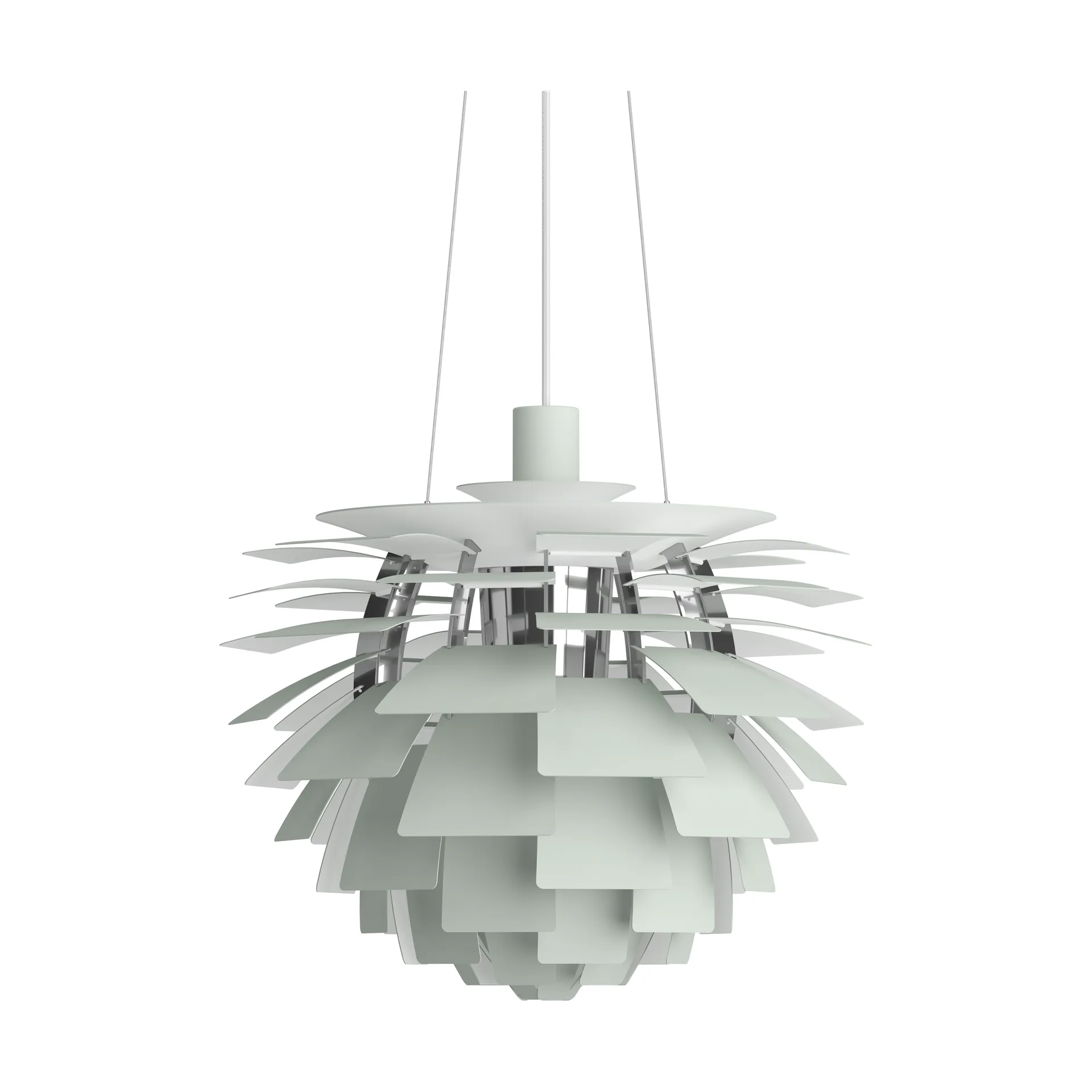Lampada a sospensione PH Artichoke Ø 48 cm, Dusty green-high lustre chrome plated Louis Poulsen