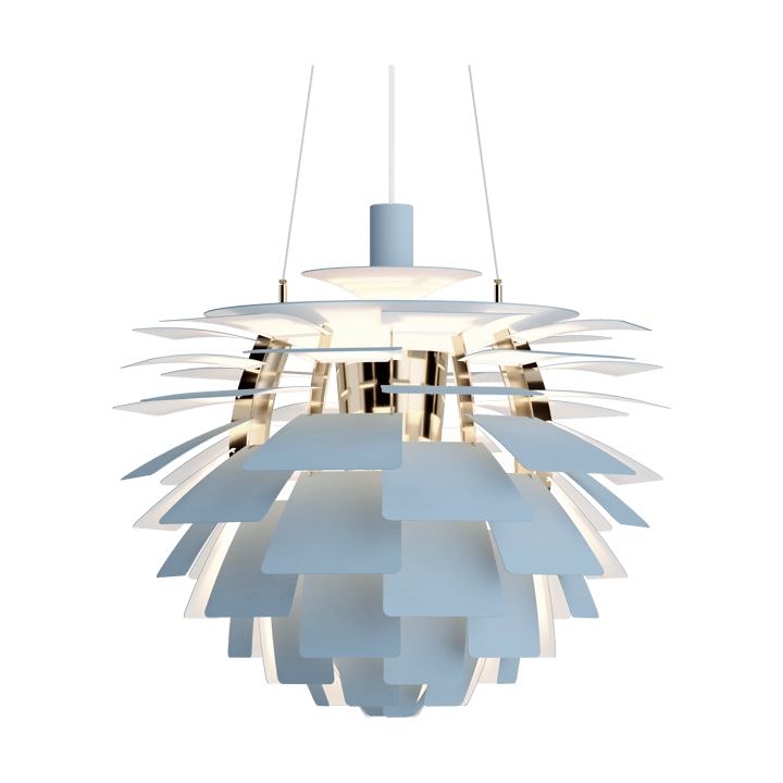 Lampada a sospensione PH Artichoke Ø 60 cm, Dusty blue-brass metallised Louis Poulsen