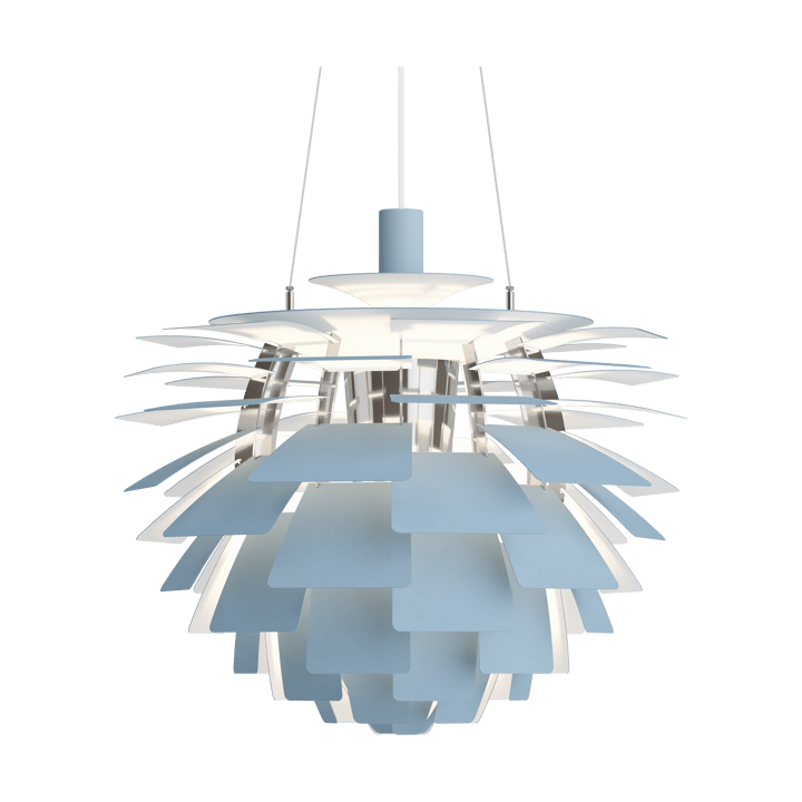 Lampada a sospensione PH Artichoke Ø 60 cm, Dusty blue-high lustre chrome plated Louis Poulsen