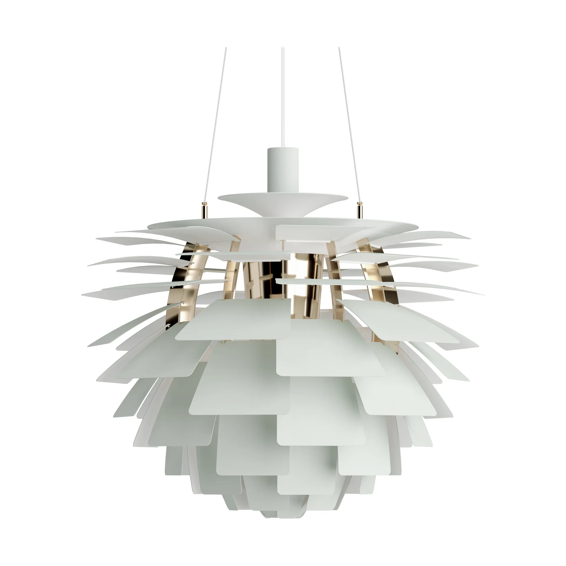 Lampada a sospensione PH Artichoke Ø 60 cm, Dusty green-brass metallised Louis Poulsen