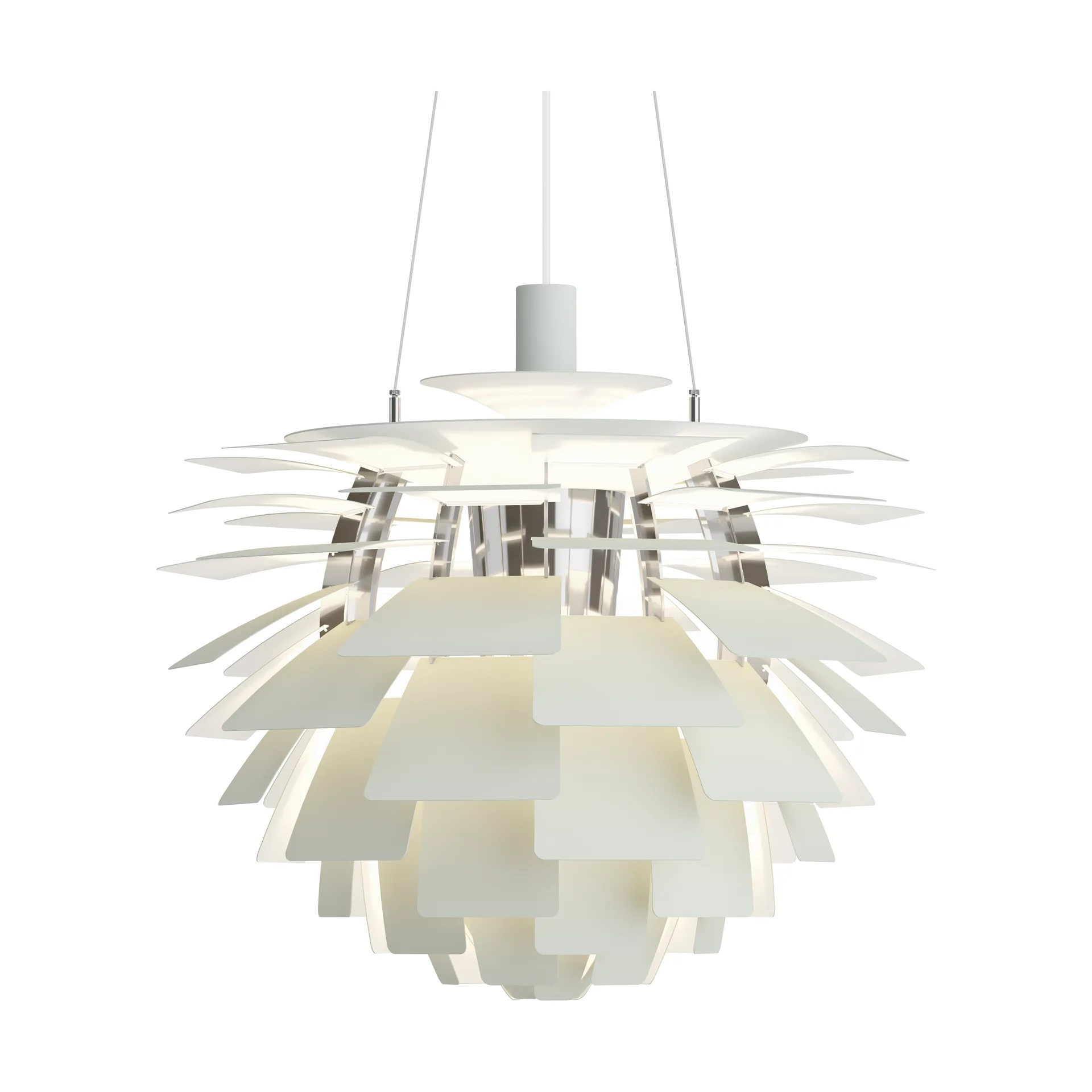 Lampada a sospensione PH Artichoke Ø 60 cm, Dusty green-high lustre chrome plated Louis Poulsen