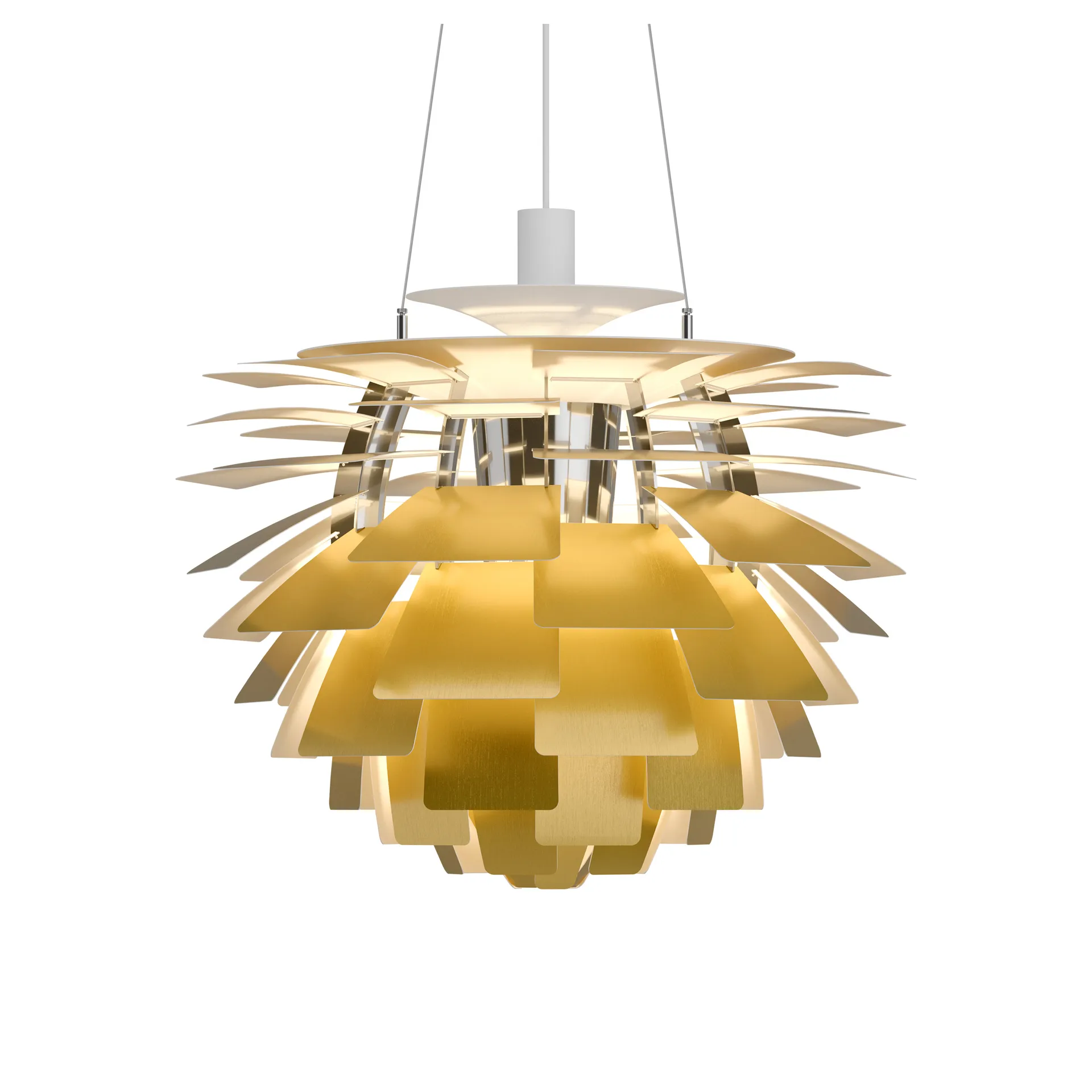 Lampada a sospensione PH Artichoke Ø 60 cm, Ottone Louis Poulsen