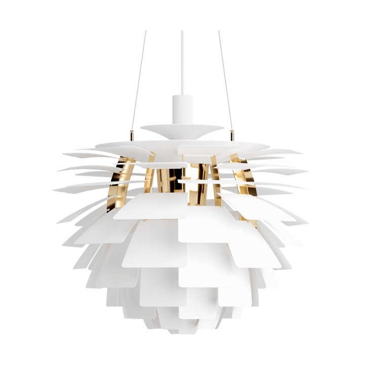 Lampada a sospensione PH Artichoke Ø 60 cm - Soft white-brass metallised - Louis Poulsen