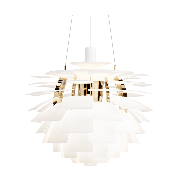 Lampada a sospensione PH Artichoke Ø 60 cm, Soft white-brass metallised Louis Poulsen