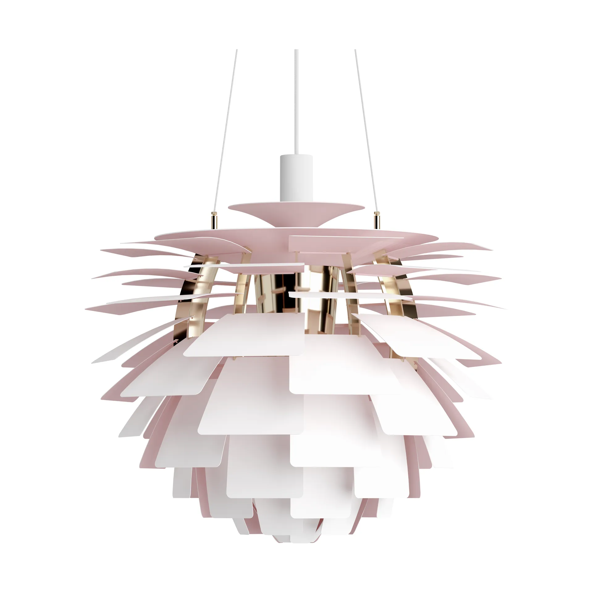 Lampada a sospensione PH Artichoke Anniversary edition, Matte white-pale rose Ø60 cm Louis Poulsen