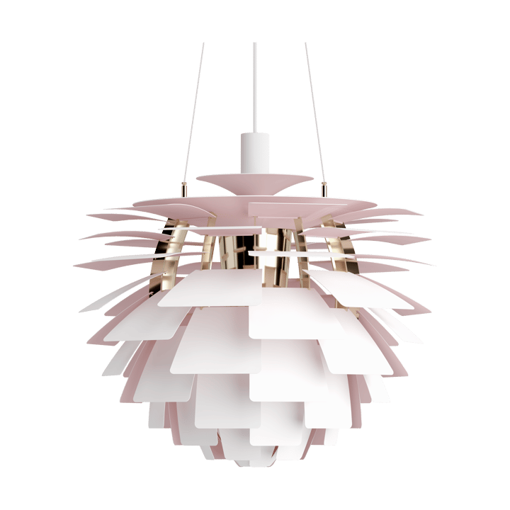 Lampada a sospensione PH Artichoke Anniversary edition - Matte white-pale rose Ø60 cm - Louis Poulsen