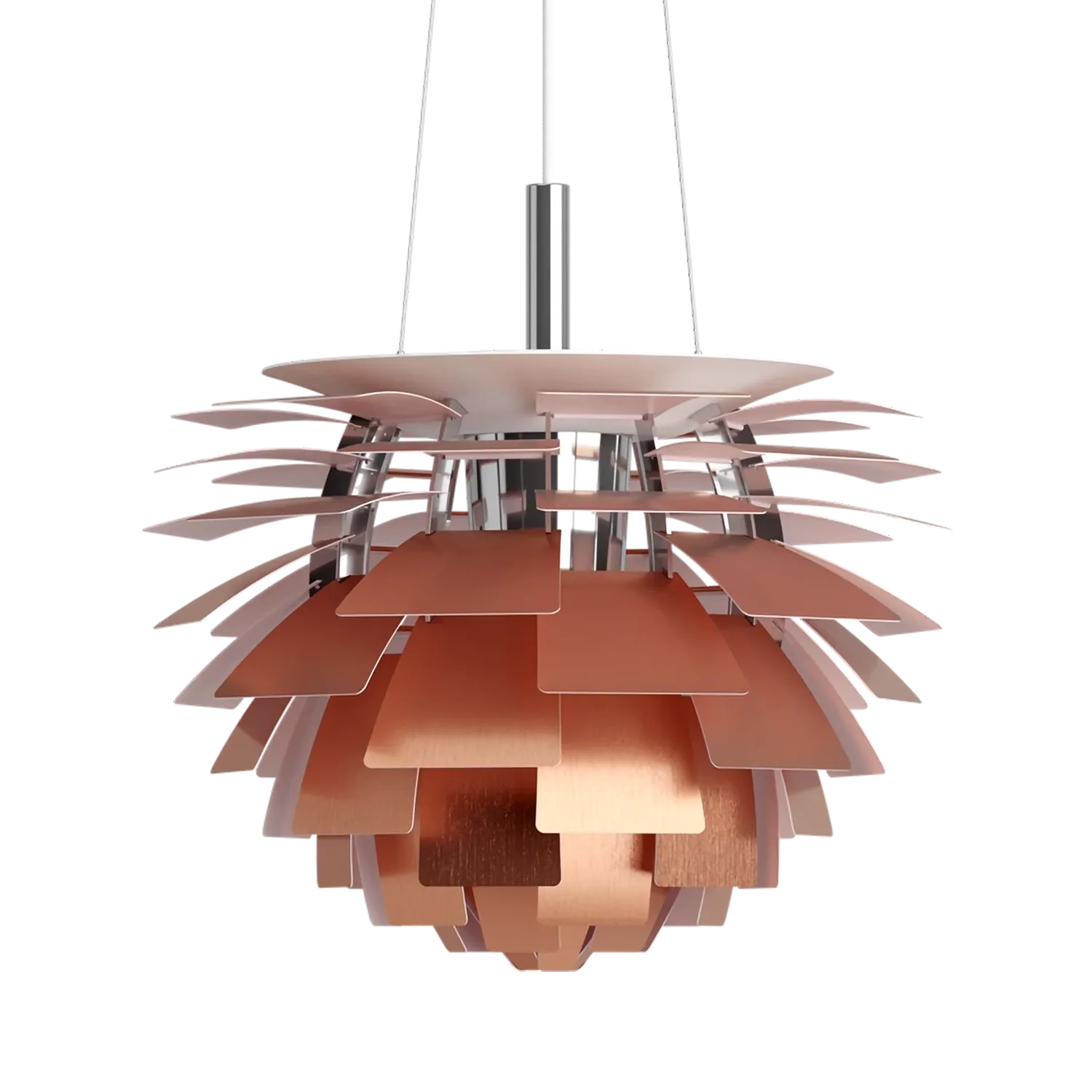 Lampada a sospensione PH Artichoke E27 5,5 m cavo, Rame, Ø72 cm Louis Poulsen