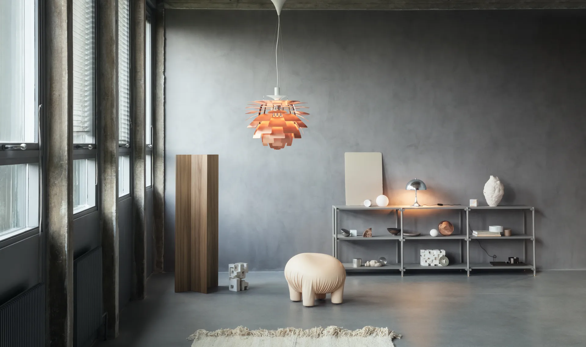 Lampada a sospensione PH Artichoke LED, Rame, Ø48 cm Louis Poulsen