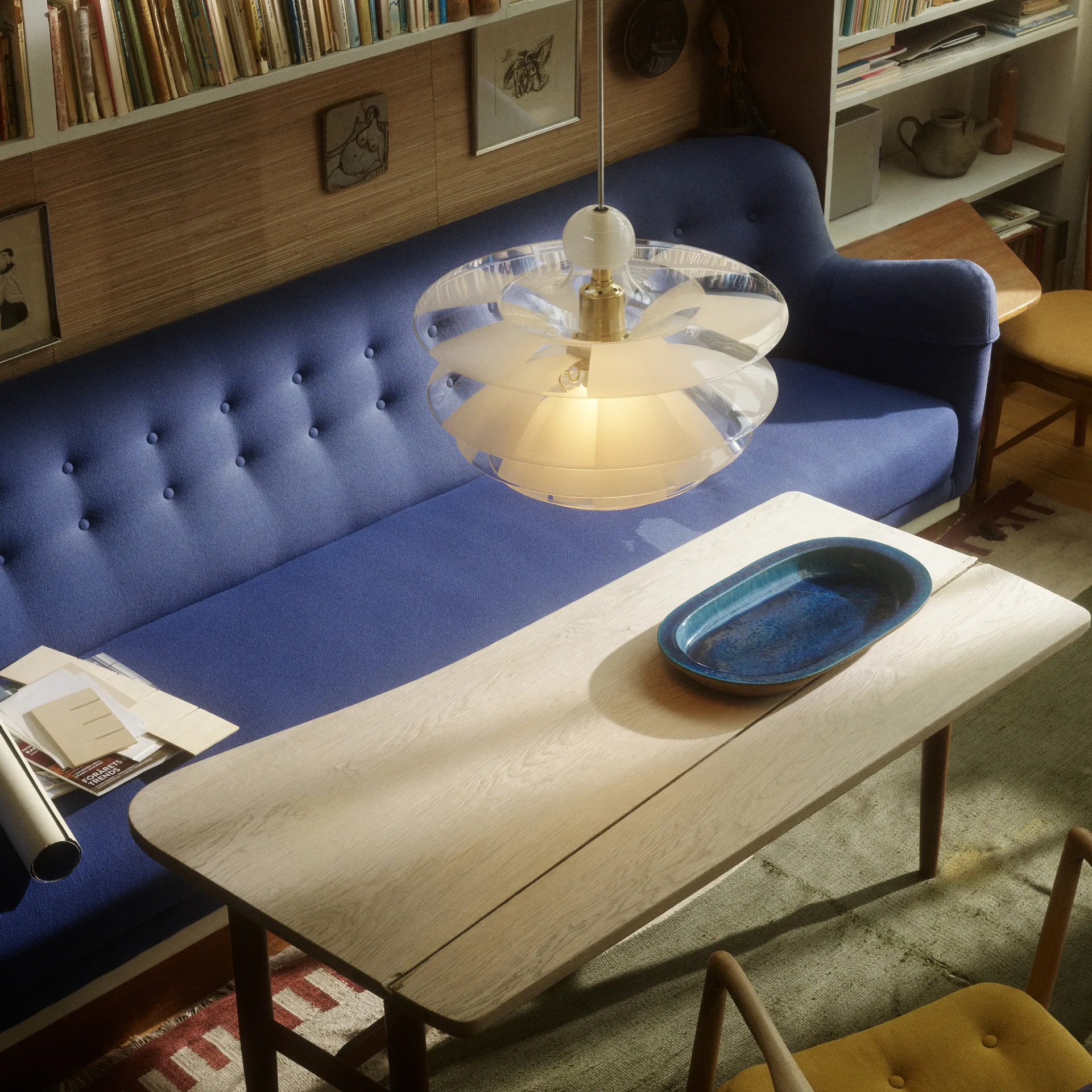 Lampada a sospensione PH Septima Ø 50 cm, Vetro Louis Poulsen