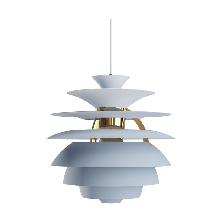 Lampada a sospensione PH Snowball - Dusty blue-brass - Louis Poulsen