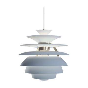 Lampada a sospensione PH Snowball - Dusty blue-chrome - Louis Poulsen