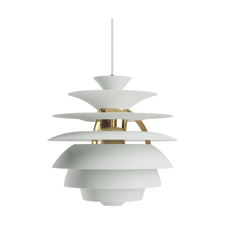 Lampada a sospensione PH Snowball - Dusty green-brass - Louis Poulsen