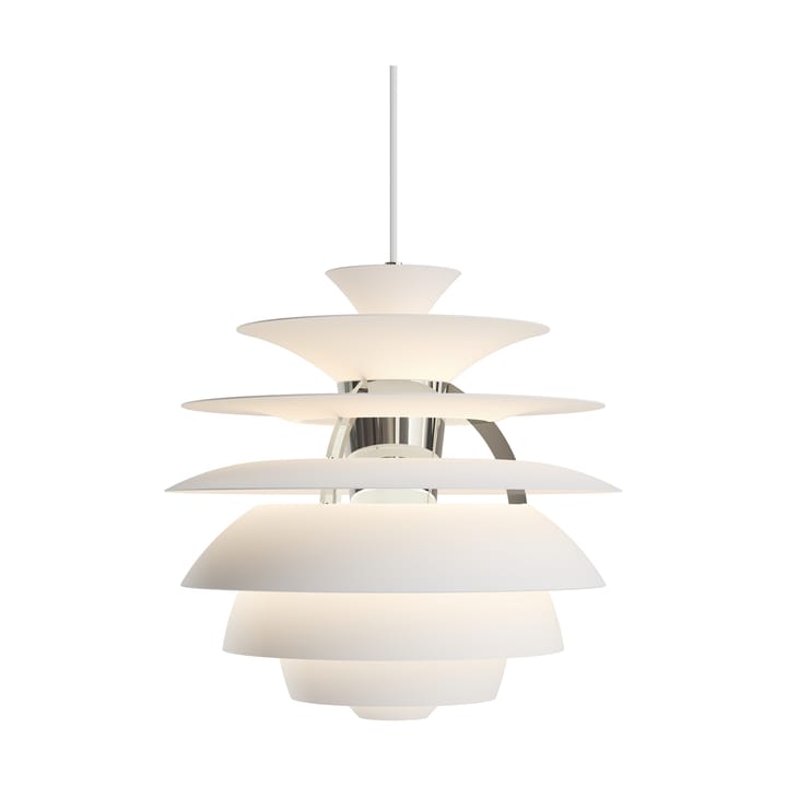 Lampada a sospensione PH Snowball, Soft white-chrome Louis Poulsen
