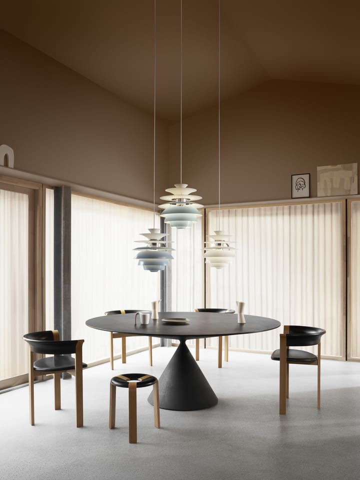 Lampada a sospensione PH Snowball, Soft white-chrome Louis Poulsen