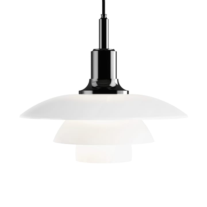 Lampada a sospensione vetro opalino PH 3½-3 - Nero - Louis Poulsen