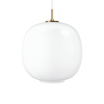 Lampada a sospensione VL45 Radiohus LED grande - Brass-white opal glass - Louis Poulsen