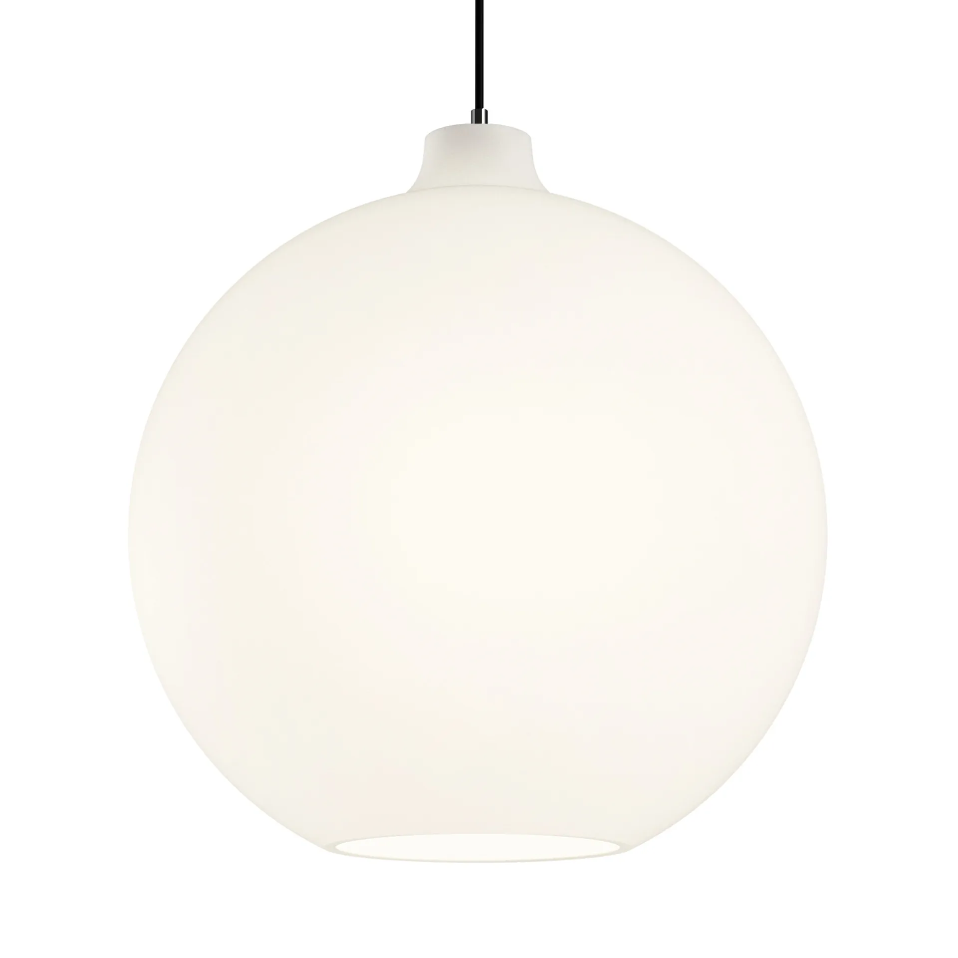 Lampada a sospensione Wohlert Ø 35 cm, Vetro bianco opalino Louis Poulsen