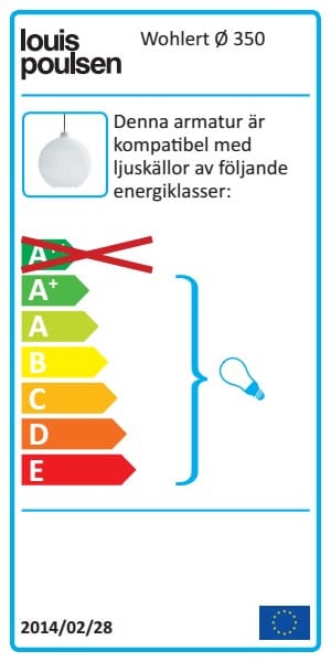 Lampada a sospensione Wohlert Ø 35 cm, Vetro bianco opalino Louis Poulsen
