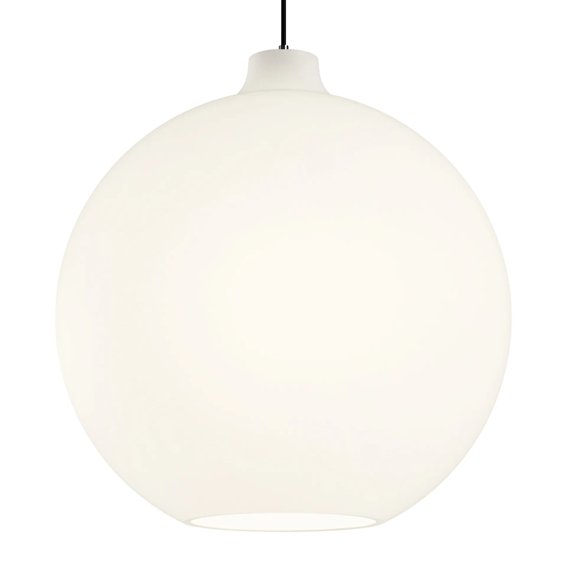 Lampada a sospensione Wohlert Ø 40 cm, Vetro bianco opalino Louis Poulsen