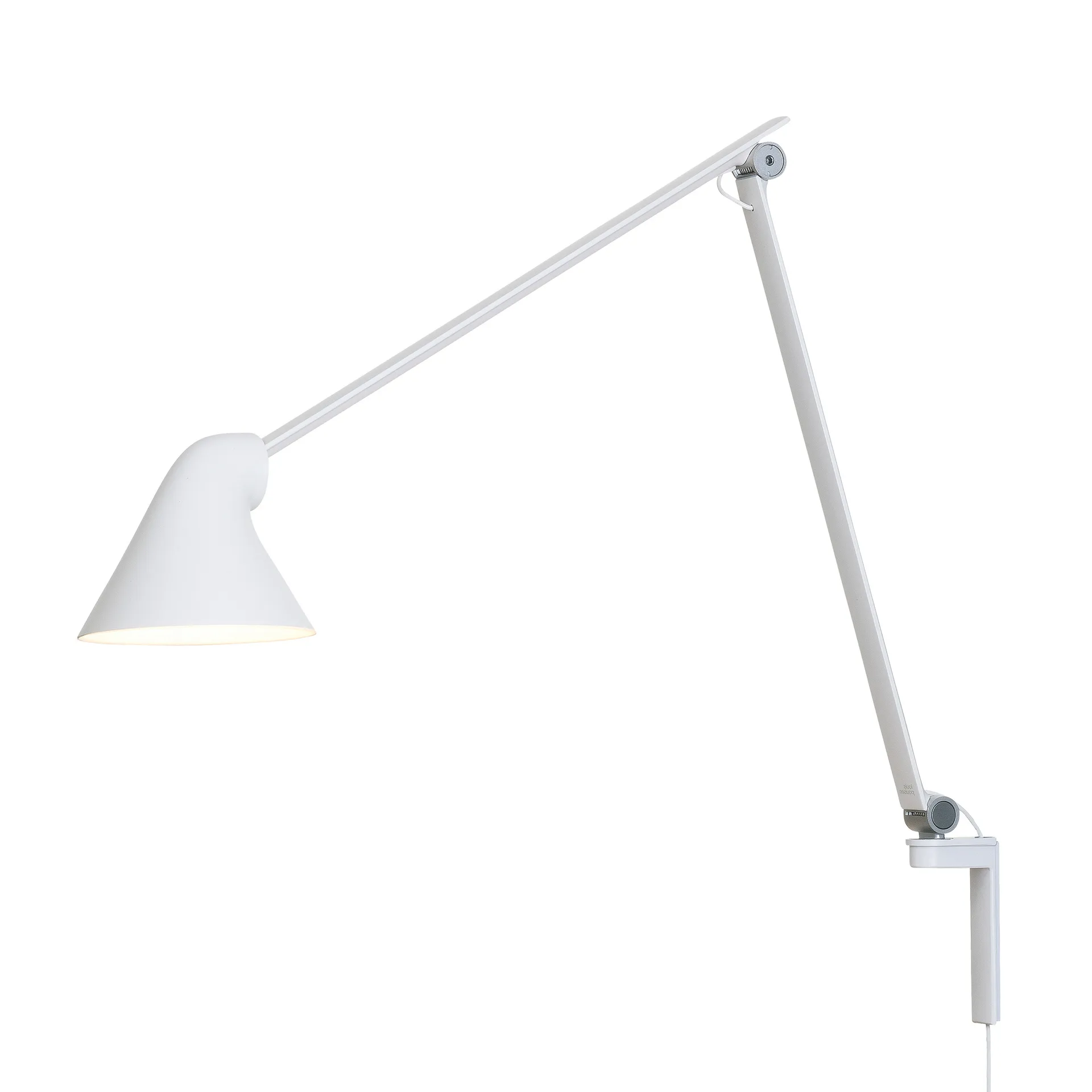Lampada da parete a braccio lungo NJP, Bianco Louis Poulsen