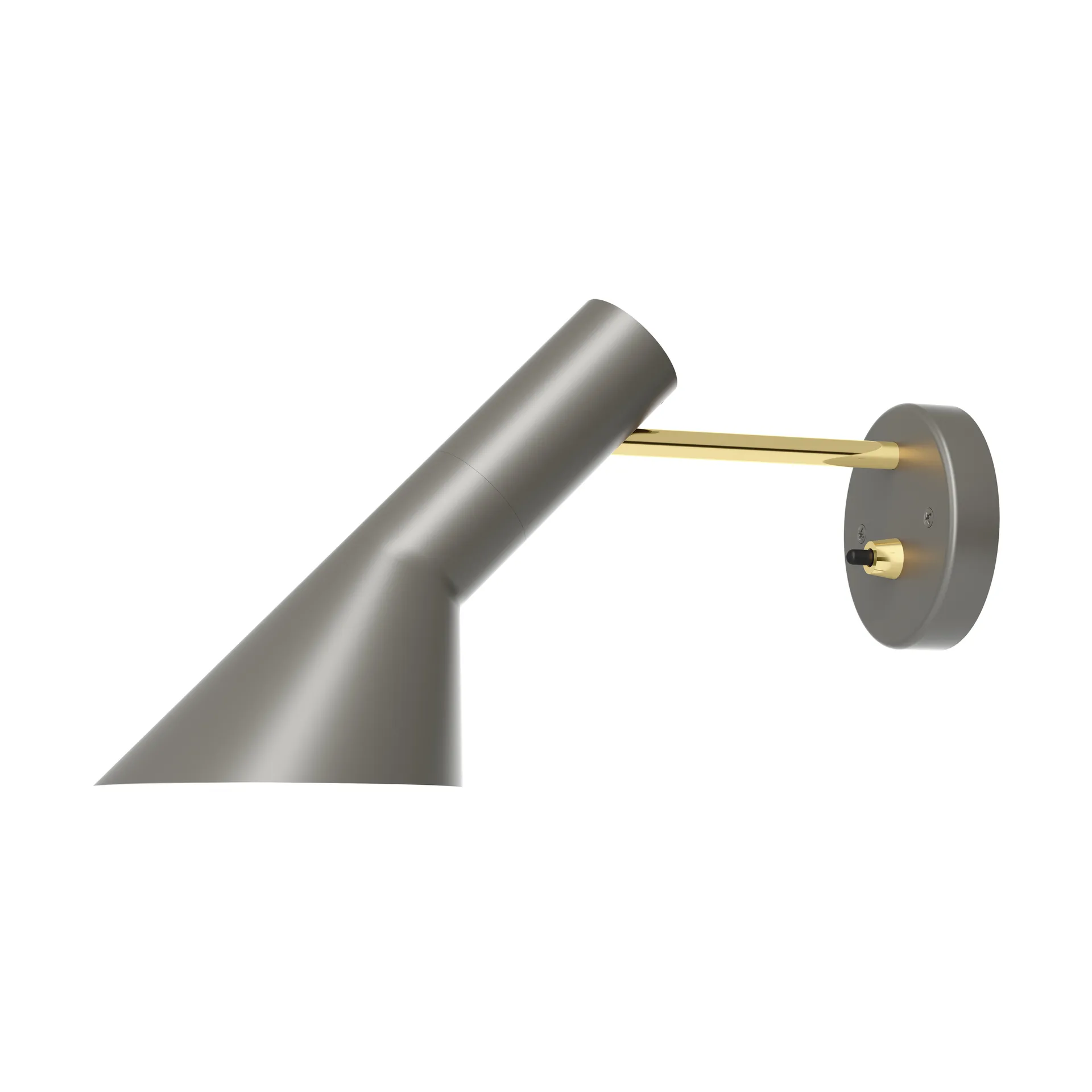 Lampada da parete AJ installazione fissa, Brass-warm grey Louis Poulsen