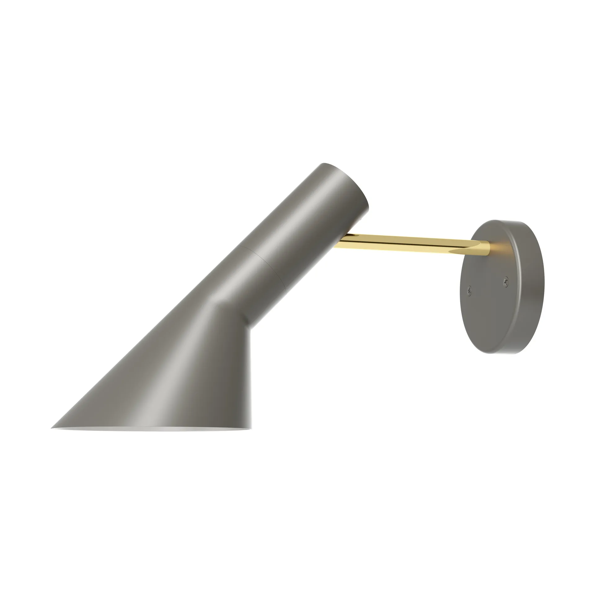 Lampada da parete AJ installazione fissa senza interruttore, Brass-warm grey Louis Poulsen