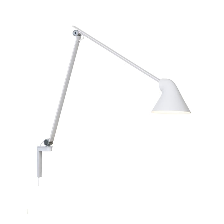 Lampada da parete NJP - Bianco, braccio lungo, LED, 3000k - Louis Poulsen