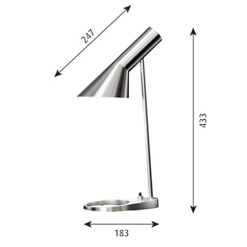 Lampada da tavolo AJ MINI - Acciaio inossidabile lucidato - Louis Poulsen