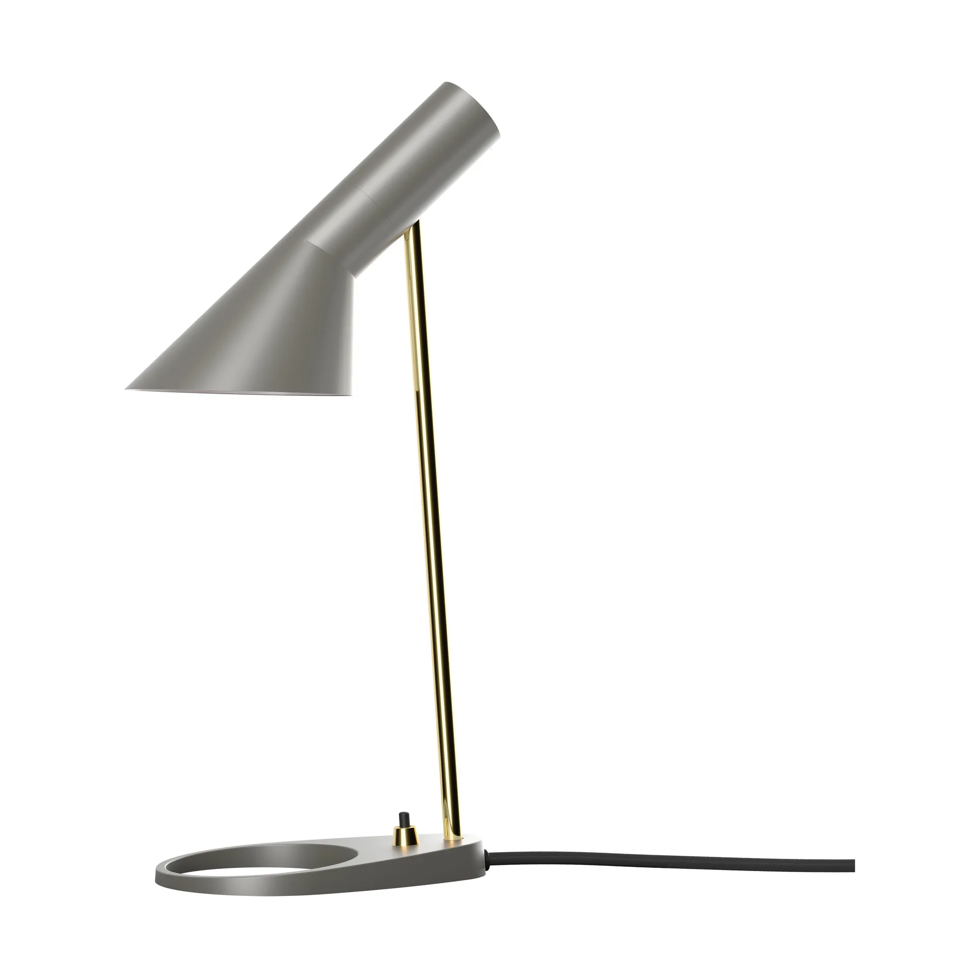 Lampada da tavolo AJ MINI, Brass-warm grey Louis Poulsen