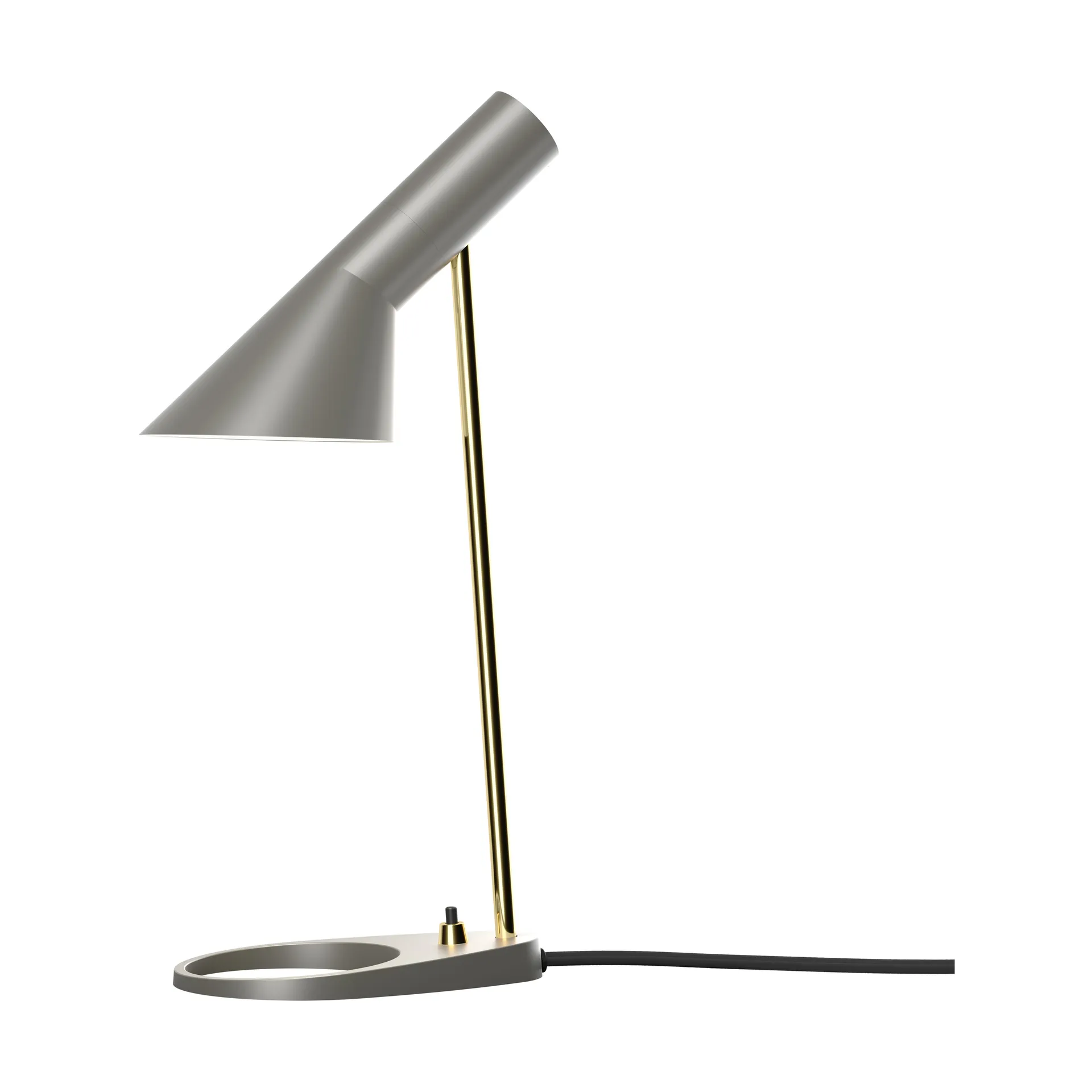 Lampada da tavolo AJ MINI, Brass-warm grey Louis Poulsen