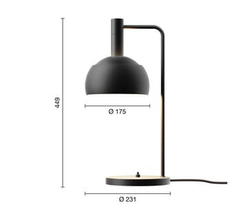 Lampada da tavolo FJ Elements Ø17,5 cm - Black - Louis Poulsen