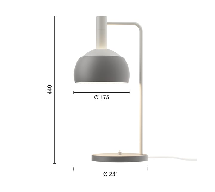 Lampada da tavolo FJ Elements Ø17,5 cm, Original grey Louis Poulsen