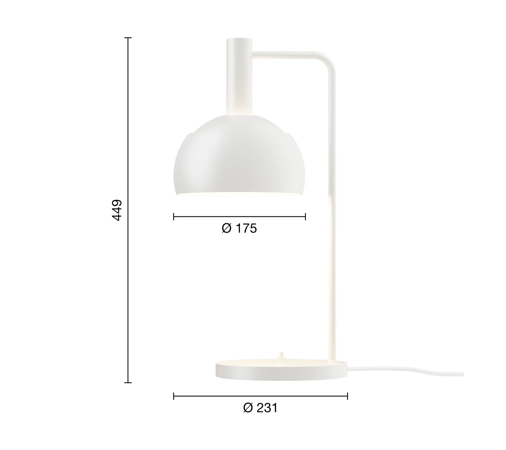 Lampada da tavolo FJ Elements Ø17,5 cm, White Louis Poulsen