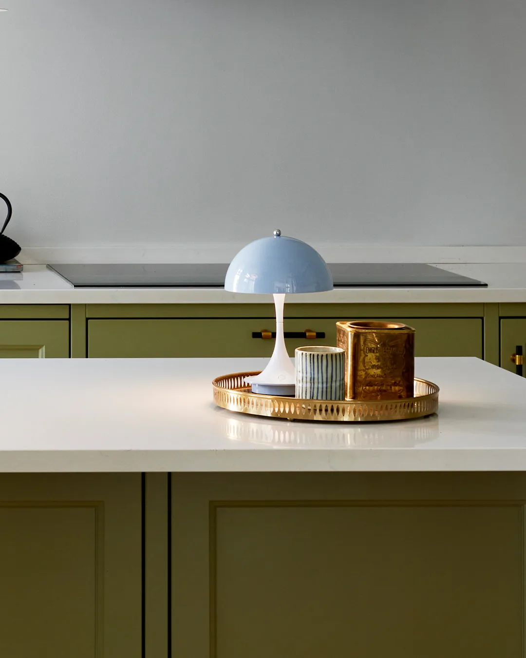 Lampada da tavolo Panthella 160 portable, Azzurro Louis Poulsen