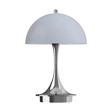 Lampada da tavolo Panthella 160 Portable v3 - Chrome opal bluegrey - Louis Poulsen
