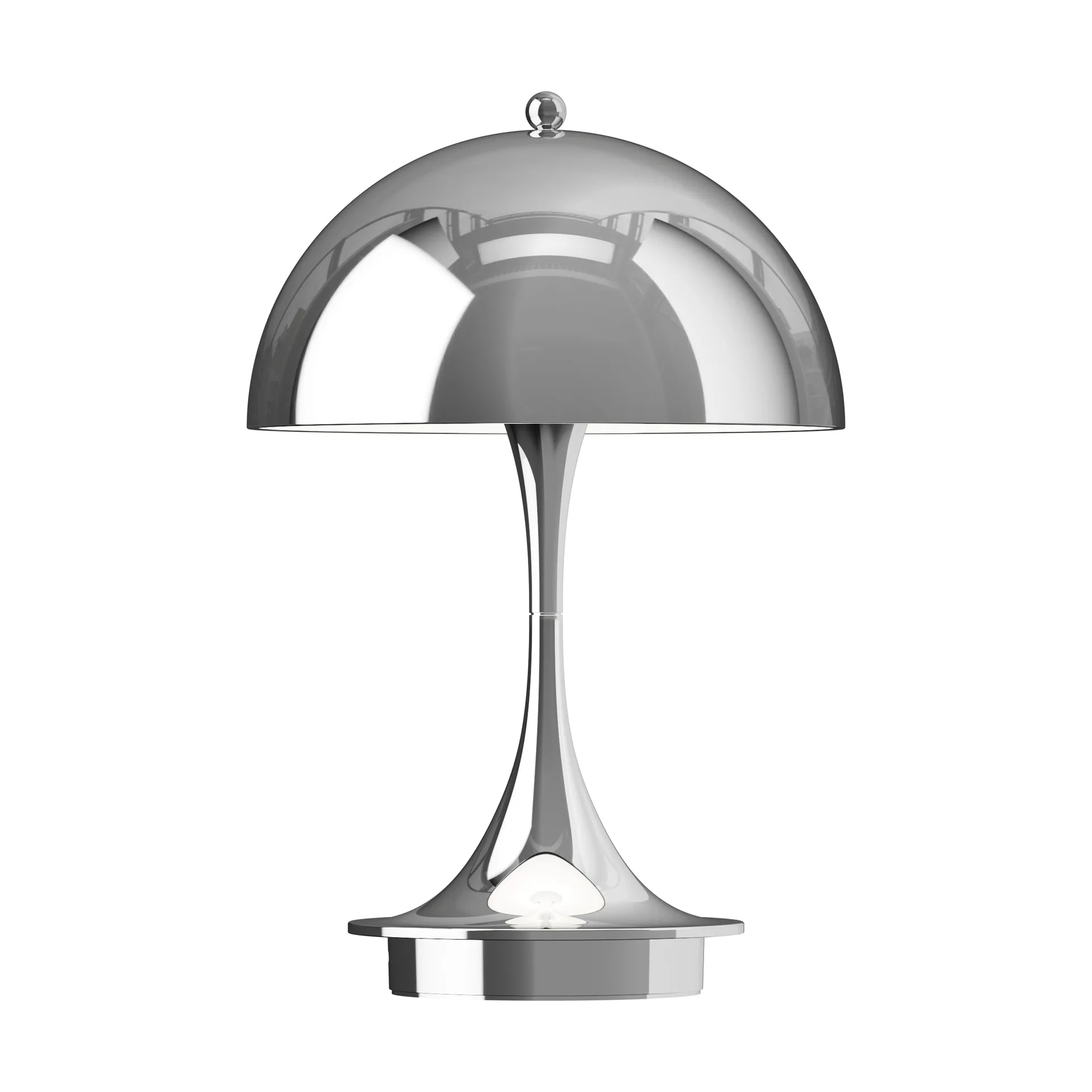 Lampada da tavolo Panthella 160 Portable v3, Chrome Louis Poulsen