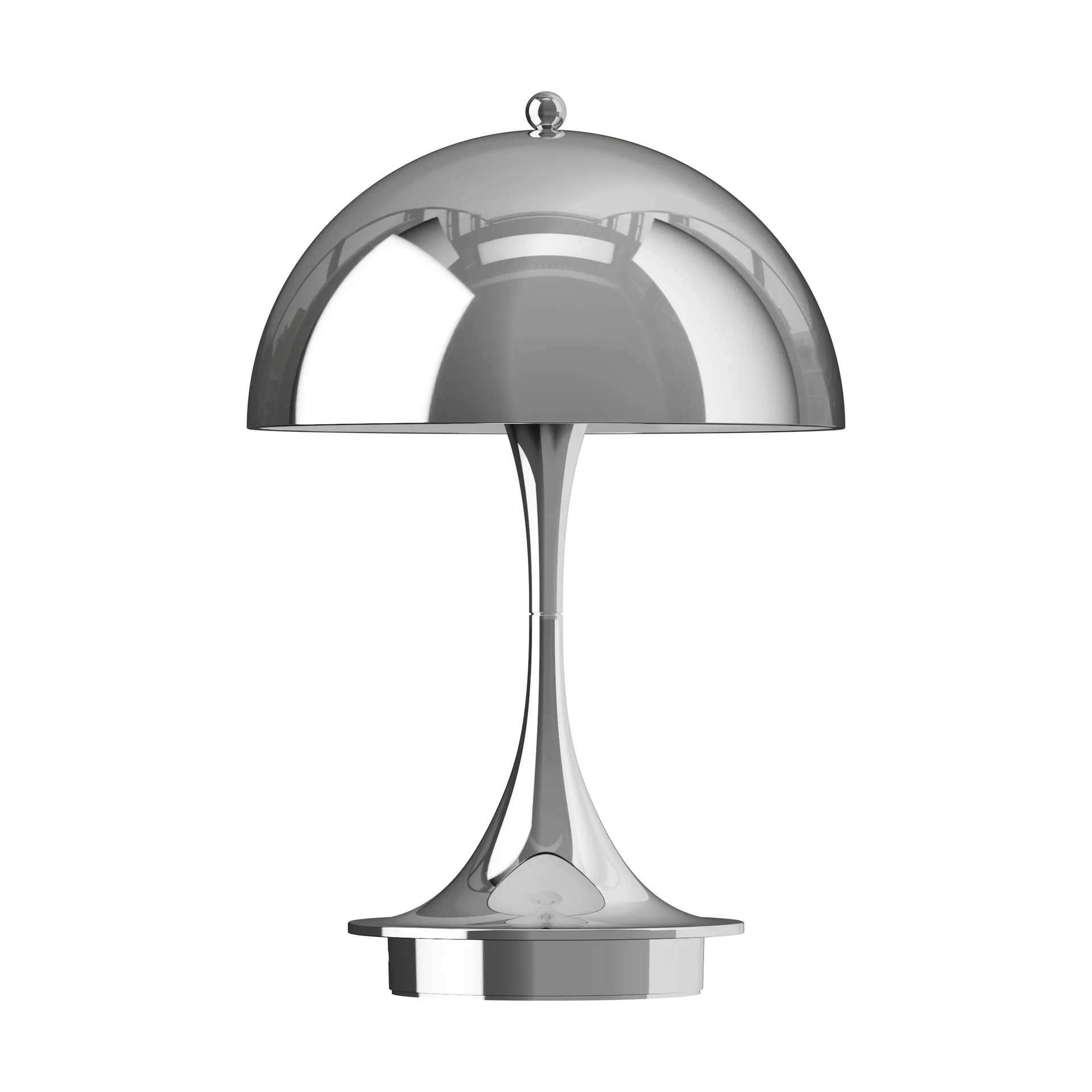 Lampada da tavolo Panthella 160 Portable v3, Chrome Louis Poulsen