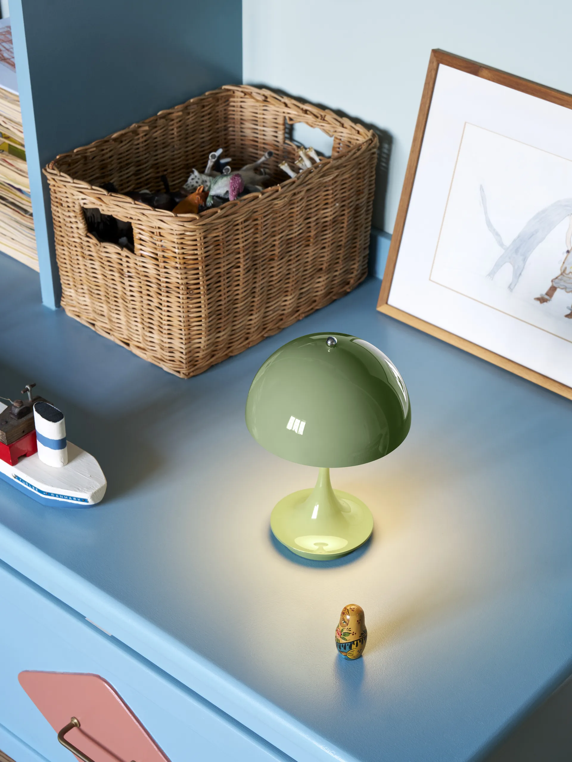 Lampada da tavolo Panthella 160 Portable v3, Green Louis Poulsen