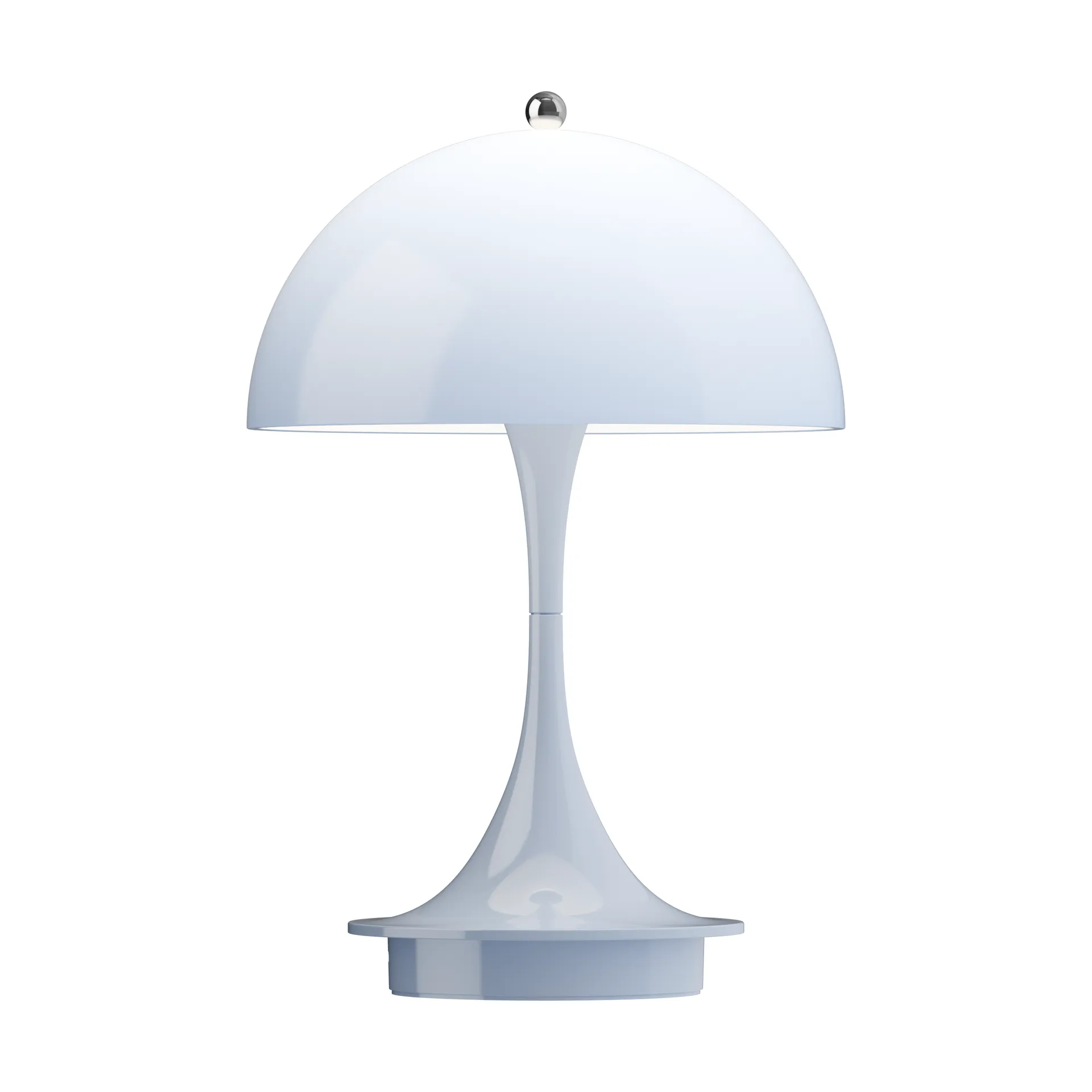 Lampada da tavolo Panthella 160 Portable v3, Opal pale blue Louis Poulsen