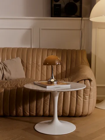 Lampada da tavolo Panthella 160 Portable v3 - Original Opal Brown - Louis Poulsen