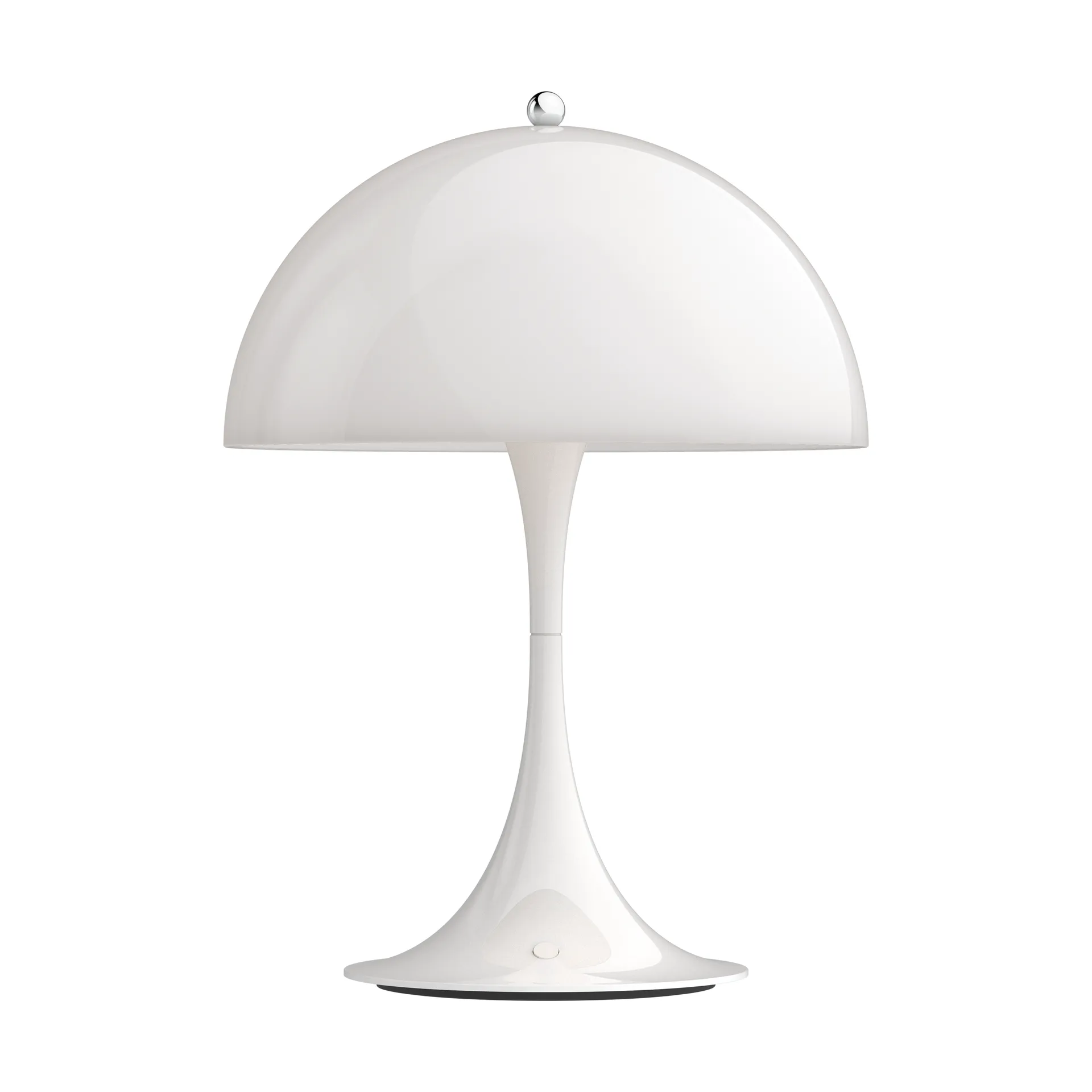 Lampada da tavolo Panthella 250 portable, Acrilico bianco opalino Louis Poulsen