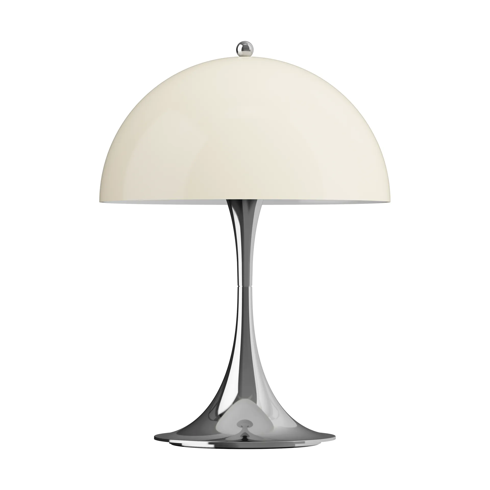 Lampada da tavolo Panthella 250 portable, Chrome opal beige Louis Poulsen
