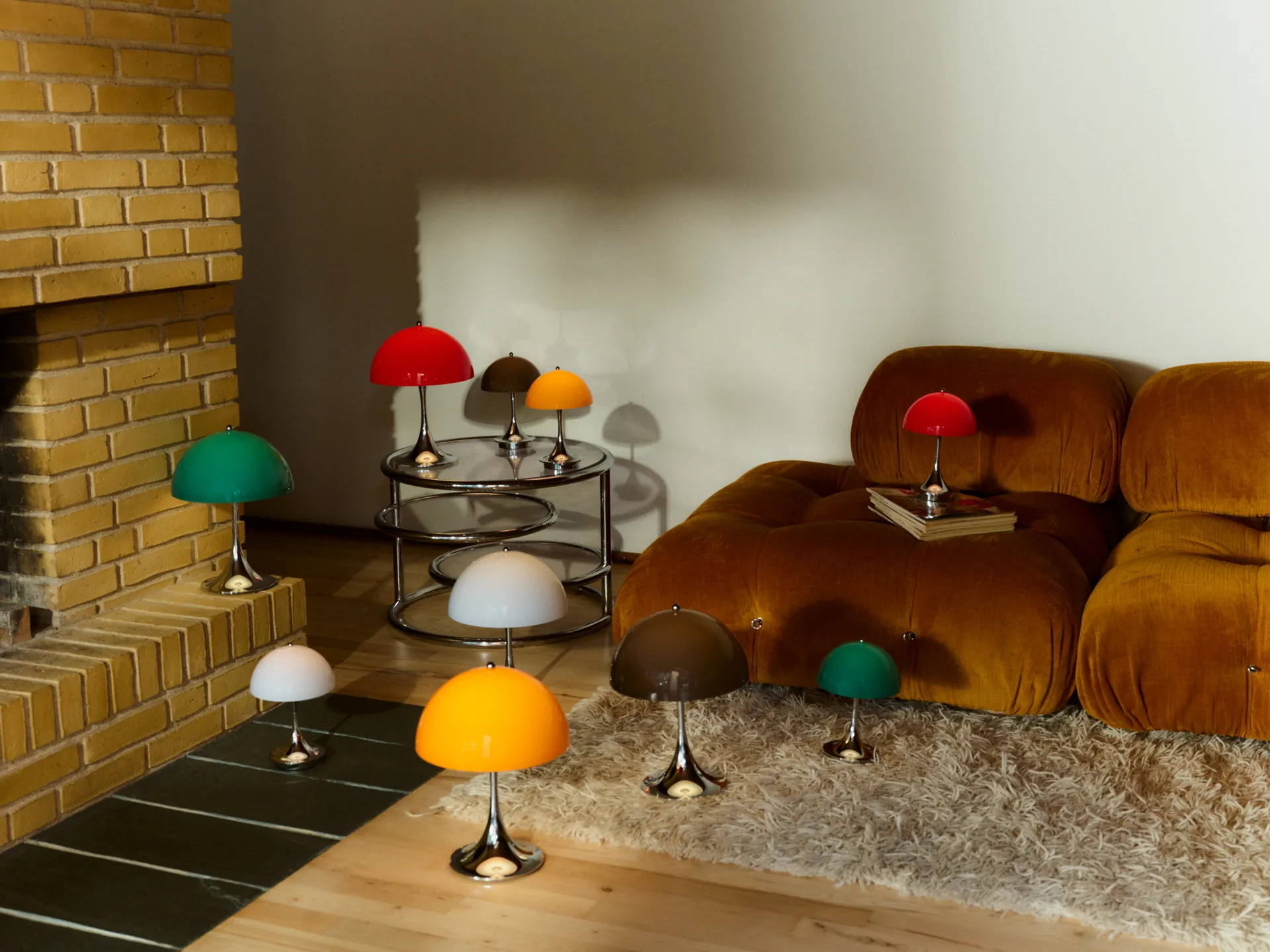 Lampada da tavolo Panthella 250 portable V3, Original Opal Brown Louis Poulsen