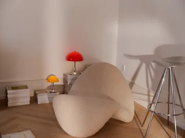 Lampada da tavolo Panthella 250 portable V3 - Original Opal Red - Louis Poulsen