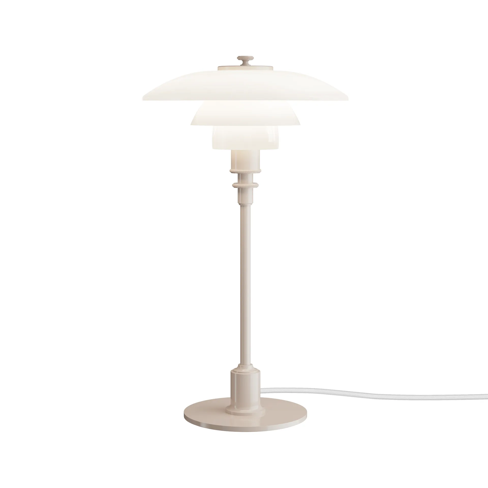 Lampada da tavolo PH 2/1, Beige lucido Louis Poulsen