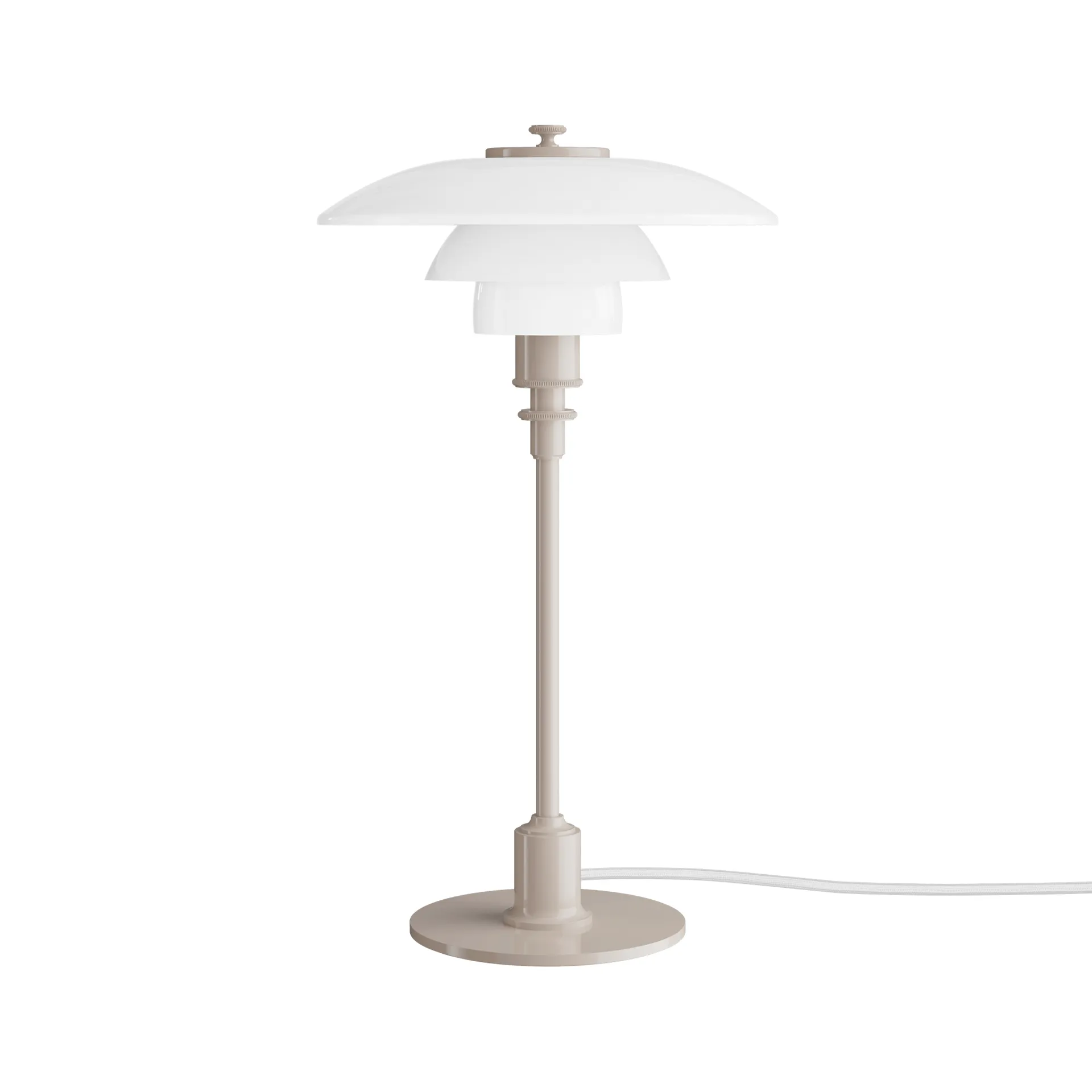 Lampada da tavolo PH 2/1, Beige lucido Louis Poulsen